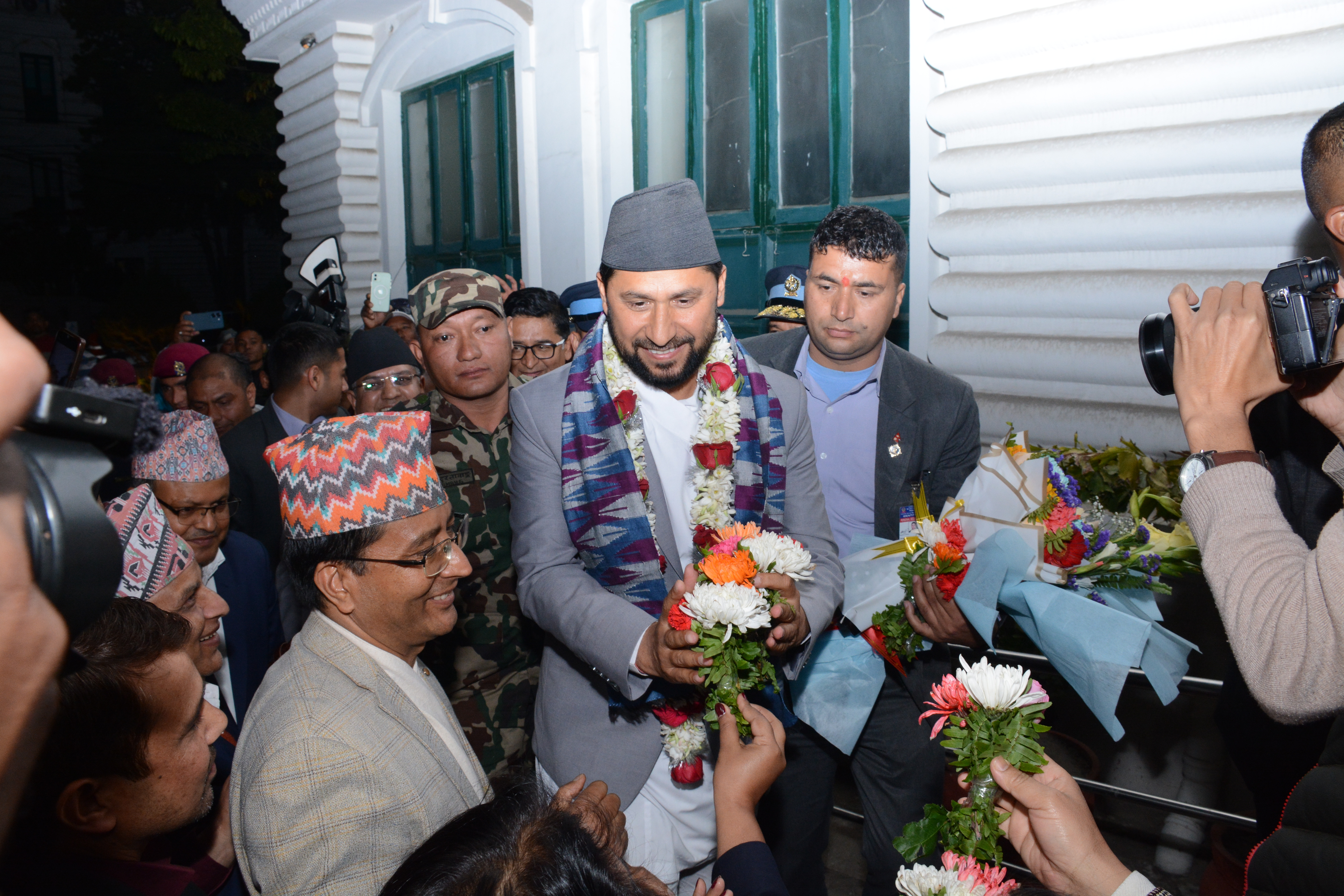 मा. उपप्रधानमन्त्री एवम् गृह मन्त्रीज्यूको स्वागत तथा कार्यभारको कार्यक्रम - फागुन २३,२०८०
